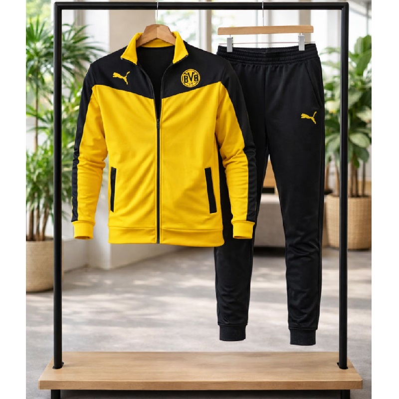 ست راحتی مردانه سوییشرت شلوار دورتموند مدل BVB09